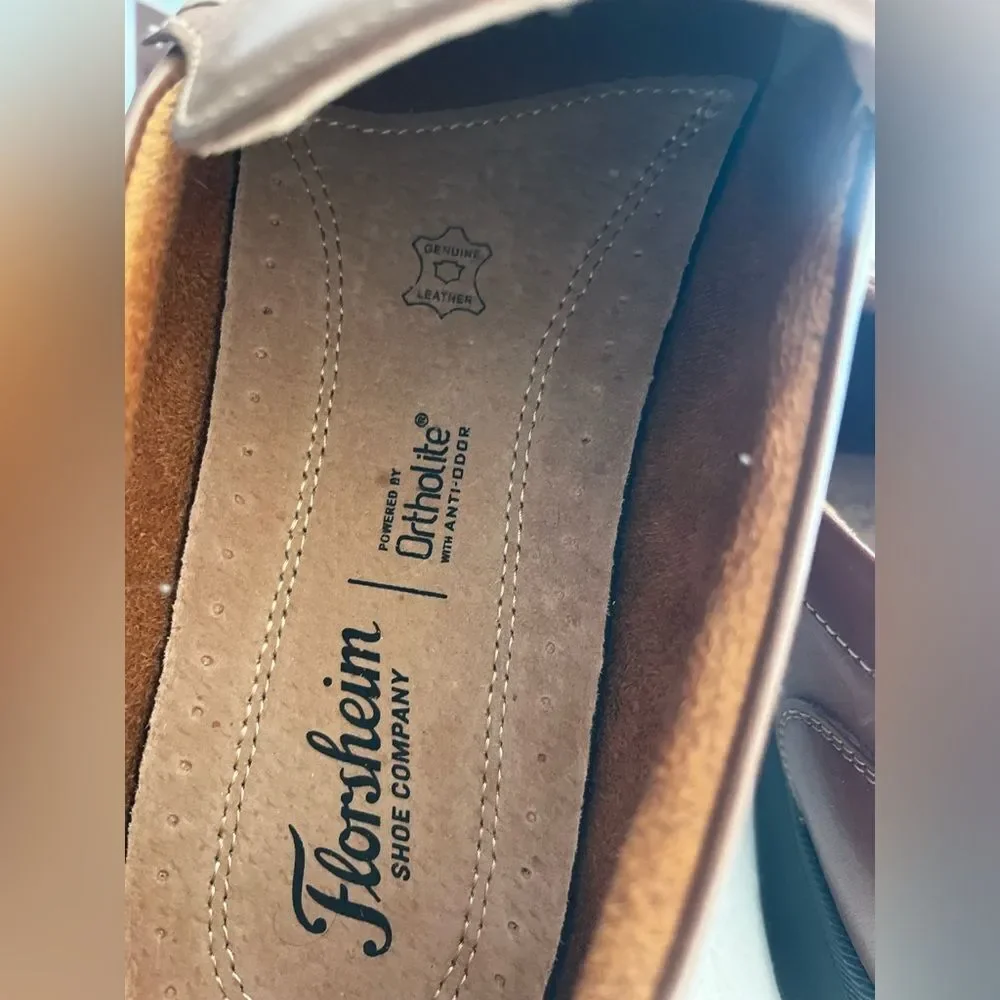 Florsheim Men's Tan Leather Slip-On Loafers